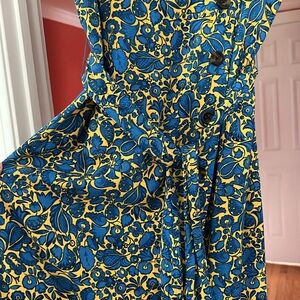 NWT Floral Button Front Dress